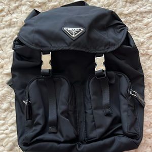 Prada vinyl backpack